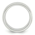 thumbnail image 2 of Sterling Silver Rhodium-plated 6mm Bevel Edge Size 8.5 Band Q-QBEC060RH-8.5, 2 of 3