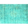 thumbnail image 1 of Ahgly Company Machine Washable Indoor Rectangle Persian Turquoise Blue Traditional Area Rugs, 4' x 6', 1 of 4