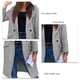 thumbnail image 2 of Abrigo De Longitud Midi Con Botones, Chaqueta De Abrigo De Longitud Midi Con Cuello Vuelto De Color Puro A La Moda Suave Para Mujer Para Invierno ANGGREK JE1711, 2 of 5