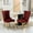 Burgundy, variant on Stainless Steel Legs, Triple Elastic Seating | Dining Environment, Relaxing Seats