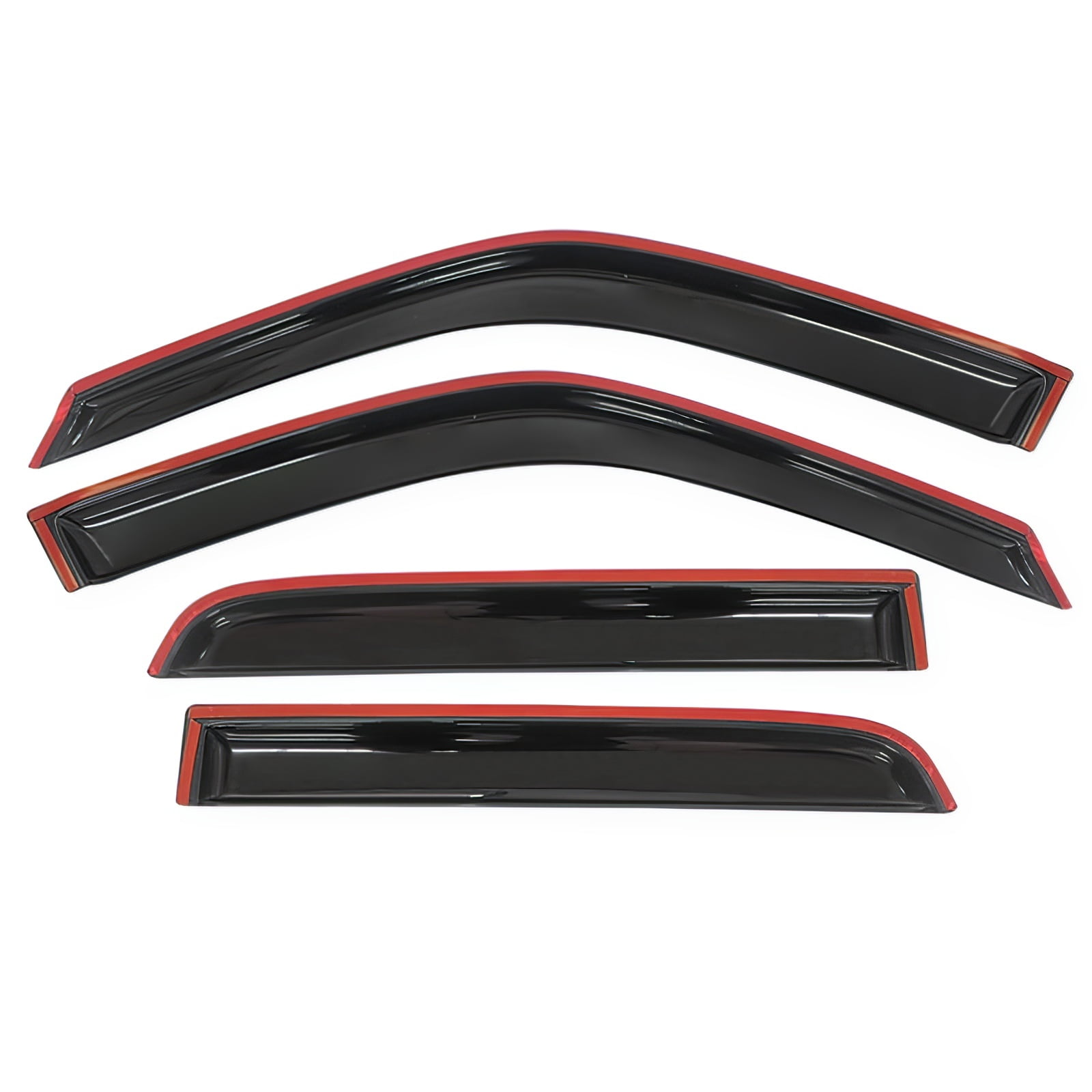Ikon Motorsports Compatible with 97-01 Honda CRV Acrylic Window Vent Visor Deflector Rain Guard 4Pc Outside Mount 1998 1999 2000 2001