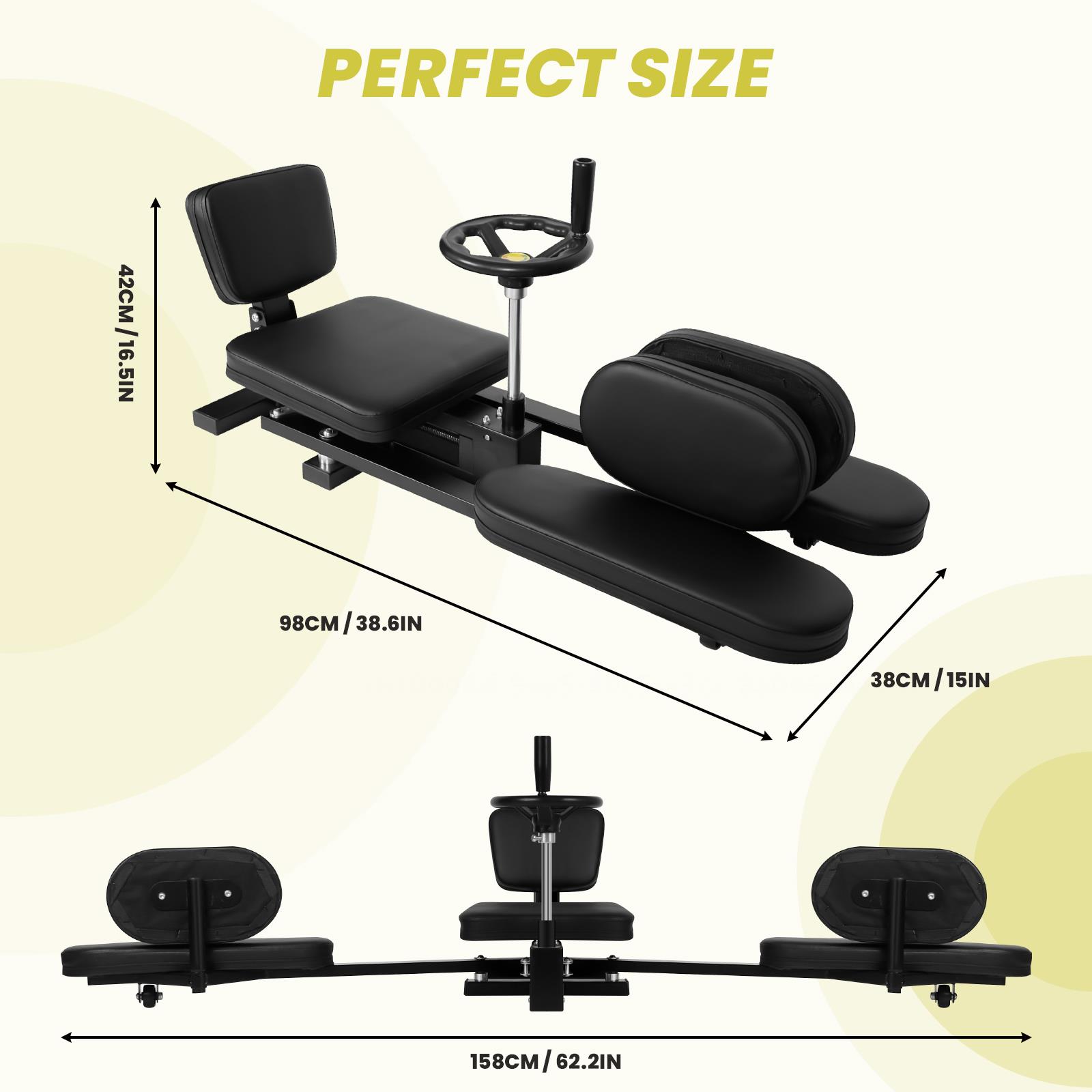 Stretcher Split Machine, 330LBS Flexibility Training Equipment, Stable  Durable Leg Stretching Training Machine,  210° Adjustment For Home Gym indoor, Black​