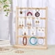 thumbnail image 4 of Exhibidor de aretes y joyería para vendedores con 24 ganchos y 4 niveles. Organizador de joyería de madera., 4 of 5