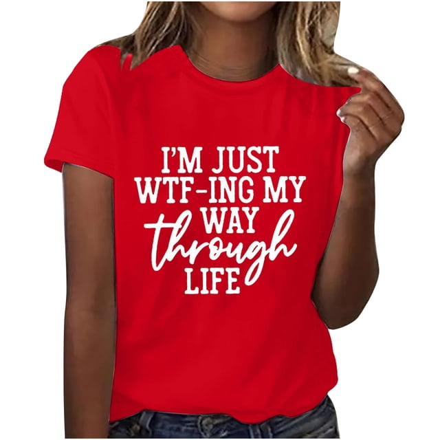 Birdeem Femmes Filles Grande Taille T-Shirts Imprimés Manches Courtes Col Rond T-Shirt Blouse Hauts