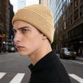 thumbnail image 5 of DLIDG Men Women Waffle Knitted Cap Thick Stretchy Snow Ski Cap Skater Outdoor Hats Spring Fall Winter Fashion Hats Travel Lounge Beanies Durable Trendy Snow Ski Cap Soft Warm Skully Cap, 5 of 8