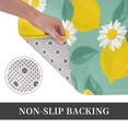 thumbnail image 6 of Pofeuu Lemons Chamomile Flowers And Leaves Print Flannel Doormats Rug16"x24"Rug Washable Doormats Indoor Outdoor Rugs for Layered Front Door Mats, Porch, Kitchen, Entryway, 6 of 7