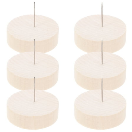 ROSENICE 6Pcs Wooden Stands for Display Khaki for Craft Showcasing and Artists