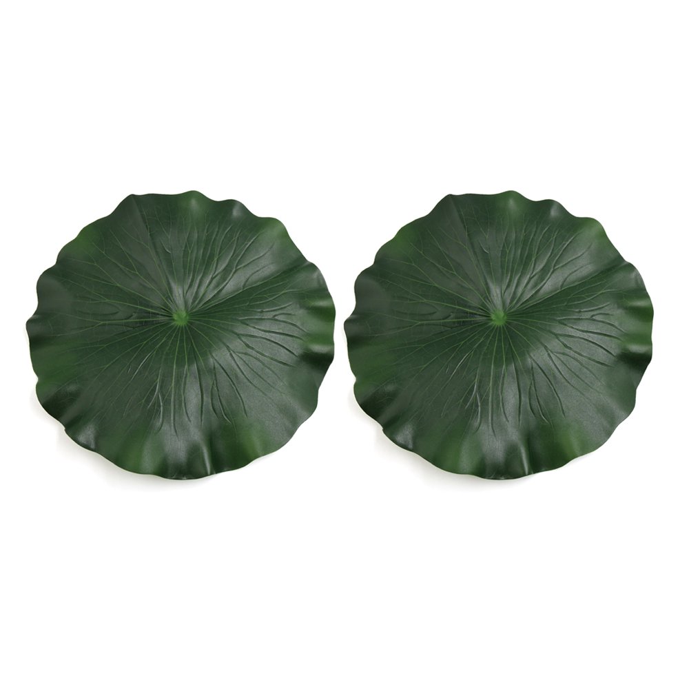 2Pcs Green Foam Leaf Aquarium Pond Decor Floating Plant