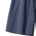 thumbnail image 5 of Ndbuld Dickies Shorts for Men Men's Casual Fashion Solid Color Elastic Waist Pocket Outdoor Sports Shorts Pants Navy M, 5 of 6