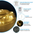 thumbnail image 5 of Patio Umbrella Lights Strings TeqHome Parasol Timer Lights for Indoor Outdoor with 104 LEDs 8 Lighting Modes Remote Control IP67 Waterproof Battery Powered Warm White, 5 of 12