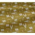 thumbnail image 5 of oneOone Viscose Jersey Fabric Arrow Sign & Check Kasuri Printed Craft Fabric BTY 60 Inch Wide, 5 of 5