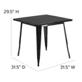 thumbnail image 4 of Bowery Hill 31.5" Square Metal Dining Table in Black, 4 of 7