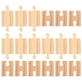 thumbnail image 1 of 18pcs Wooden Train Railway Tracks Expansion Track Supplies Children's Railway Toys Toy Train Tracks, 1 of 4
