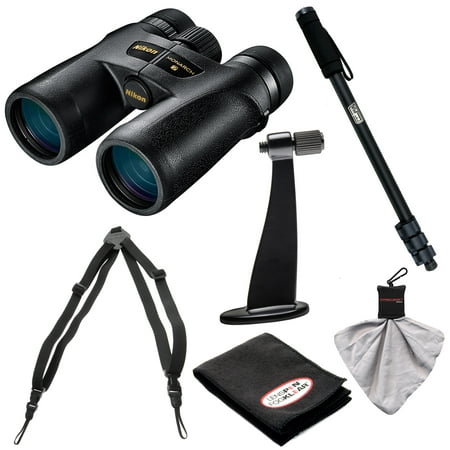 Nikon Monarch 7 10x42 ED ATB Waterproof/Fogproof Binoculars with Case + Harness + Tripod Adapter + Monopod +