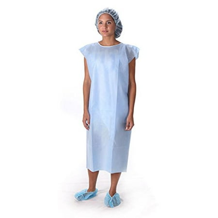 1 Patient Kit Gown Includes 1 Gown Without Sleeves 1 Nurse Cap & 2 Shoe Covers