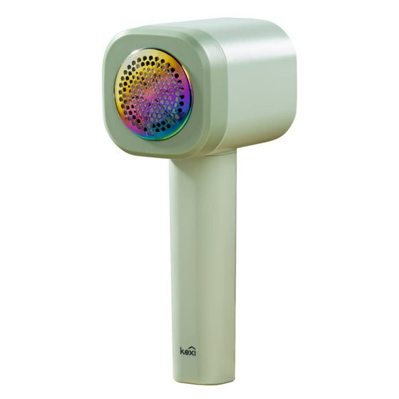 Kexi Rasoir à Peluches avec Couvercle en Maille Titane Arc-en-Ciel, Trou de Découpe Circulaire, Réglage à 5 Vitesses, Charge Type-C, Faible Bruit, Grande Boîte de Collecte de Poussière - Kexi M1 Défroisseur et Anti-Bouloches pour Tissu