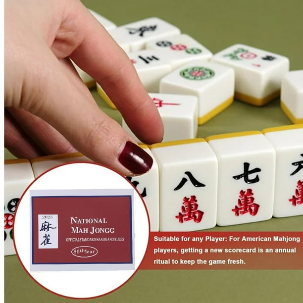 2023 Mahjong Cards, Mahjong Cards Official Standard Hands And Rules Mahjong Cards 2023 Large Print Mahjong Scorecard