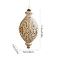 thumbnail image 3 of karymi White Christmas Ornament Balls 6.1x3.07x3.07 Inch Plastic Christmas Tree Decorations with Hanging Loop Christmas Decorations Wholesale, 3 of 6
