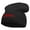 Black, variant on Vintage Fire Skull Logo Embroidered Big Size Superior Cotton Short Knit Beanie - Black XL-3XL