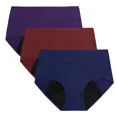 thumbnail image 1 of 3Pcs/Set Women Menstrual Panties Cotton High Rise Period Underwear High Absorbency Leak Proof Heavy Flow Incontinence Briefs, 1 of 5
