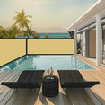 thumbnail image 2 of Shade&Beyond 04'x 50'Privacy Screen Fence 90% Blocking Heavy Duty Shield Mesh Fence for Outdoor Patio Lawn Garden Balcony，Sand, 2 of 6