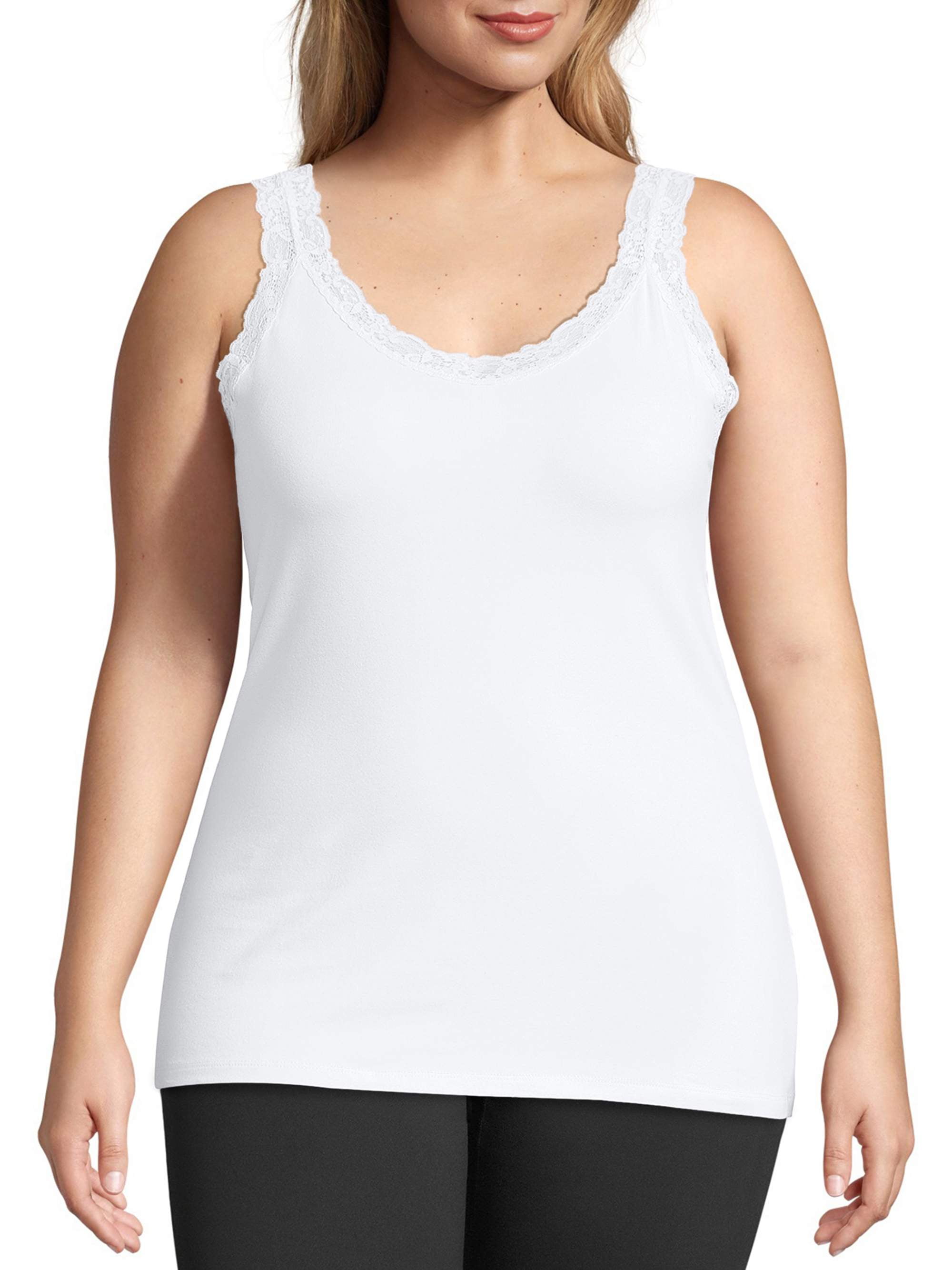 Just My Size Womens Plus Size Stretch Jersey Cami 