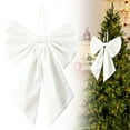 thumbnail image 1 of ZTTD Christmas Tree Topper Bow 7 x 10 Inch, Large Bows Christmas Decorations, Velvet Bow Christmas Wreath for Home Wreath Wall Backdrop Birthday Wedding Party Decor, 1 of 9