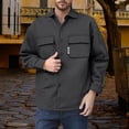 thumbnail image 6 of Men’s Lightweight Button Down Shirt Jacket Casual Long Sleeve Wrinkle Free with Pockets, 6 of 9