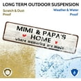 thumbnail image 5 of Rustic Tin Sign - Mimi and Papa's House Sign, Where Memories are Made, Distressed Style, Gift for Grandparents, Indoor Outdoor 4" x 16" Sign, 5 of 5