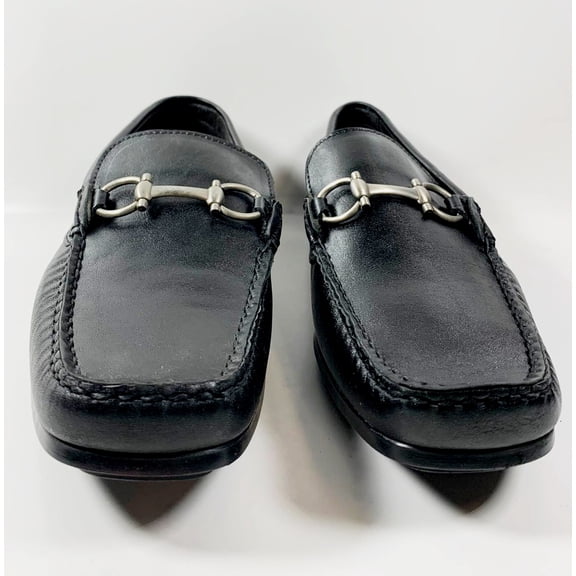 Mirage Men's Slip on Loafer Leather Shoes 4900-15907, Black - Size 44