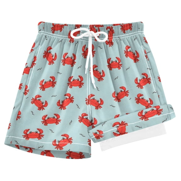joogoo Funny Crabs Boys Swim Trunks Beach Swimsuit Shorts Boxer 8Y