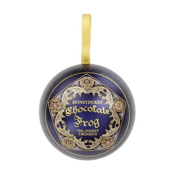 Harry Potter Chocolate Frog Christmas Hanging Bauble with Pin Badges Gift Set - Holiday Season Stocking Fillers