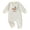 White, variant on mgoYE Infant Baby Boy Long Sleeve Romper Jumpsuit Pants Mallard Duck Waffle Knit Outfit Fall One Piece Clothes(White,0-3 Months)