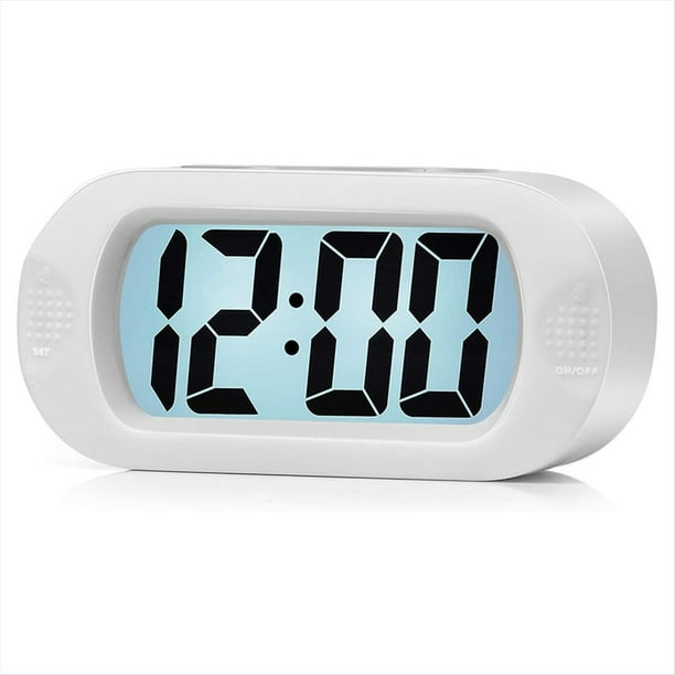 Reloj Despertador Digital Elegante y Fácil de Transportar, con Números Grandes de Fácil Lectura y Luz , Color .