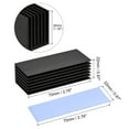 thumbnail image 2 of Uxcell Aluminum Heatsink Black 70x22x30mm with Tools and 1 x Pre-Cut Thermal Pad for SSD, 2 of 5