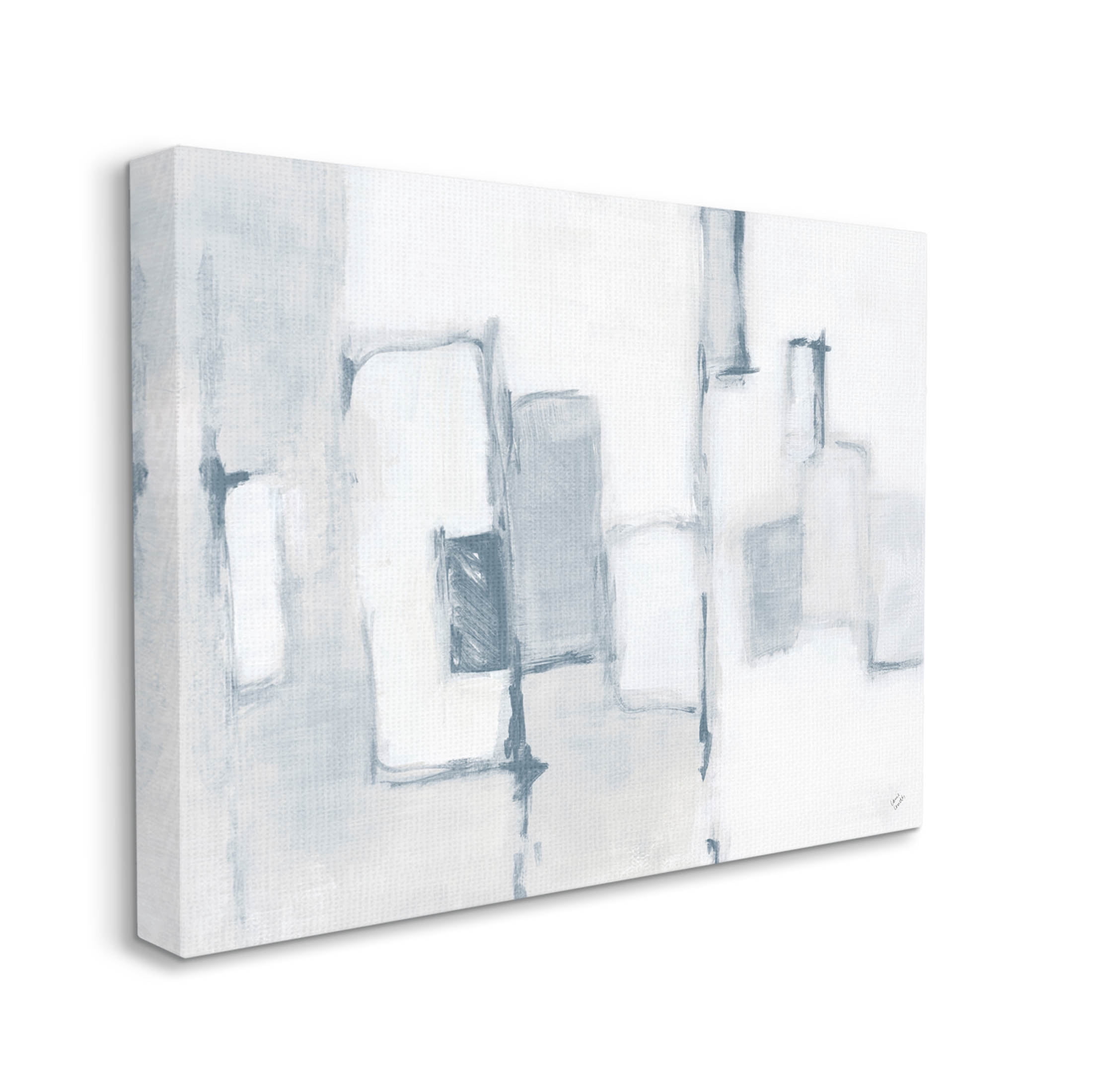 Stupell Industries Contemporary Square Shapes Painting Gallery Wrapped Canvas Print Wall Art, Design by Lanie Loreth