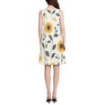 thumbnail image 3 of FORMRS Summer Dress for Women Loose U Neck Sleeveless Midi Beach Sundresses with Pockets, Sunflower Pattern, 3 of 8