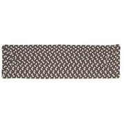 Colonial Mills 28" Gray and Off-White Reversible Braided Stair Tread Rug