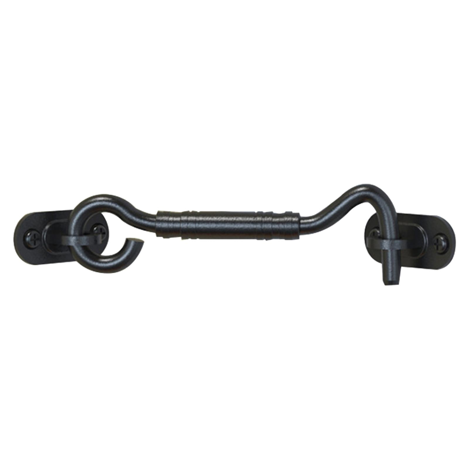 2x Stainless Steel Hook Latch Sliding Barn Door Lock with Mounting Screws 4inch for Wooden Fences Closet Hardware Gate Window Bathroom