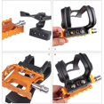 thumbnail image 2 of Mountain Bike Cycling Pedals Toe Clip Road Bike Pedal Half Clips Bicycles Strapless Toe Pedal Clips Cage Easy to Install, 2 of 3