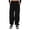 Black, variant on JJHGVB Cargo Pants Women High Waisted Pants Spring And Summer Solid Printed Casual Wide Leg Cotton And Linen Explosion Loose Pants Female Wide Leg Pants Woman Baggy Pants Black L