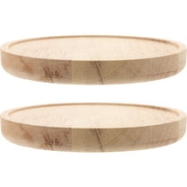 PTOOTP Floating Wall Shelf 2-Pack Light Brown Wood Storage Rack for Living Room Organization