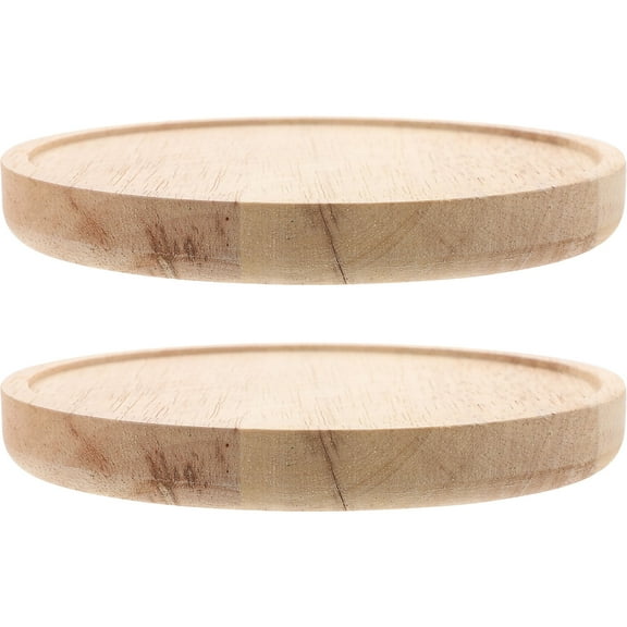 PTOOTP Floating Wall Shelf 2-Pack Light Brown Wood Storage Rack for Living Room Organization