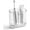 Small-clear, variant on Toothbrush Holder for Bathroom Wall Mounted, 5 Slots Acrylic Toothbrush and Toothpaste Organizer Removable Dividers, Large Capacity Electric Toothbrush Holder for Family Bathroom Accessories, Clear