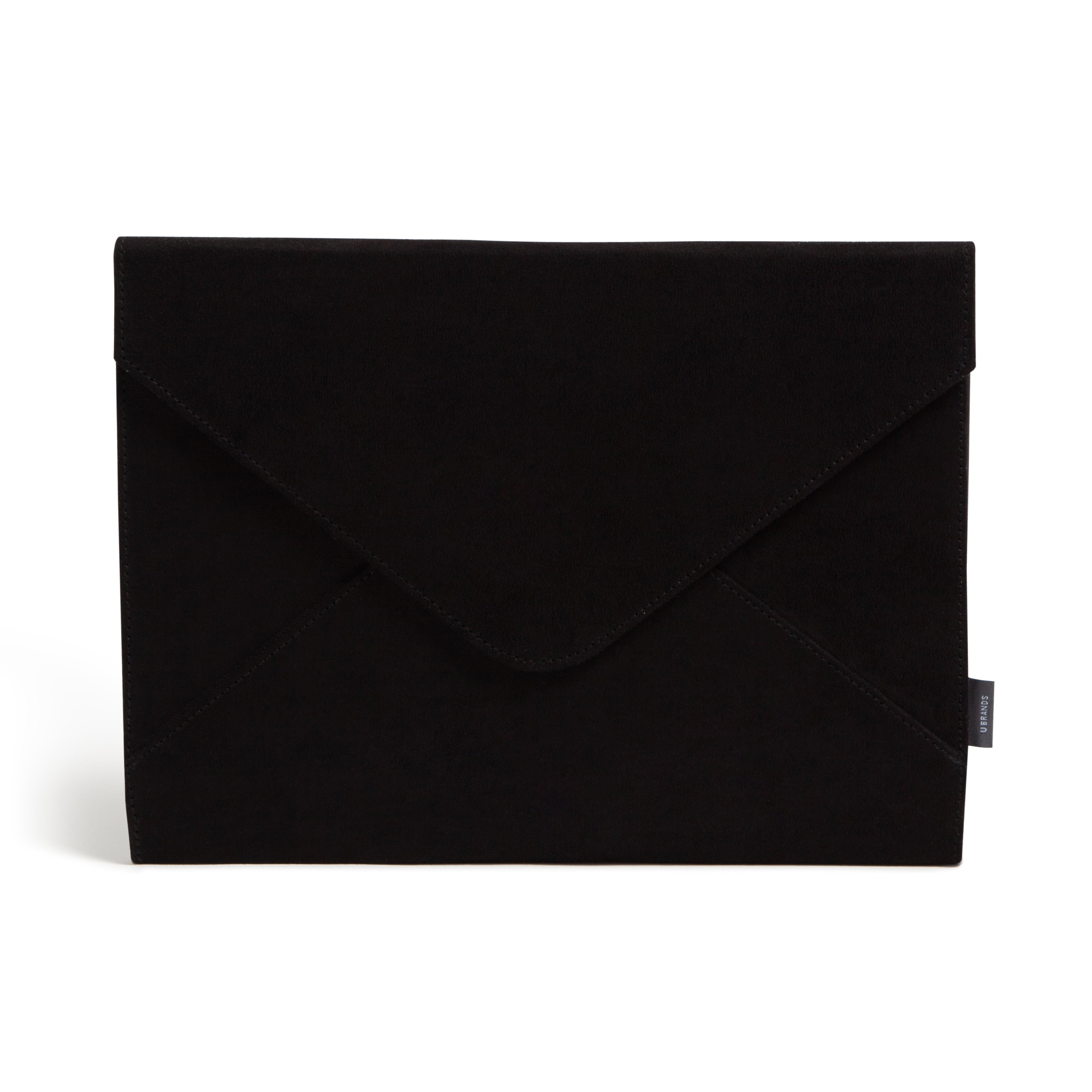 U Brands Suede Document Holder, 13 x 9.75 x 0.44 in., Black, 1 Count