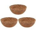 thumbnail image 3 of 3pcs Fiber Replacement Liner for Planters, Natural nut Coir Planter, Garden Flower Vegetables Pot for Window Flower Box - 25cm, 3 of 10