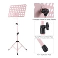thumbnail image 6 of Portable Metal Music Stand Detachable Musical Instruments for Piano Violin Guitar Sheet Music Pink, 6 of 7