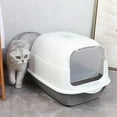 thumbnail image 5 of Kumdkd Large Covered Cat Litter Box with Lid - Enclosed Design for Odor Control & Splash-Proof, Extra Space (19.29x13.39x13.39in, 2.65lb, Easy-Clean Plastic), 5 of 6