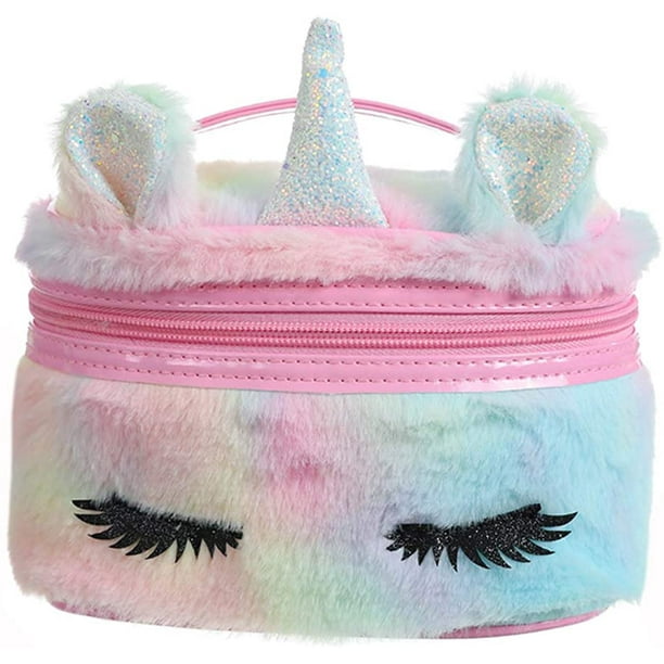 Faux fur makeup bag hot sale