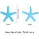 thumbnail image 4 of Estrellas de mar de 2,2 pulgadas con forma de lápiz, 16 piezas, adornos náuticos de resina para playa, bodas, fiestas, árboles de Navidad y hogar., 4 of 8